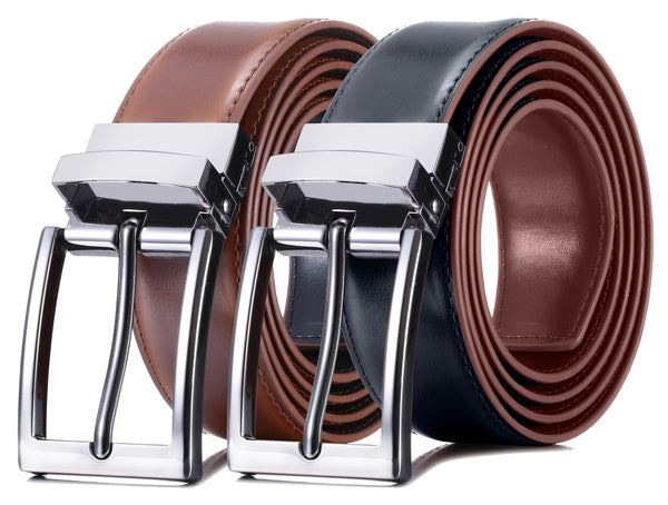 Men's Chameleon Buckle Leather Belt